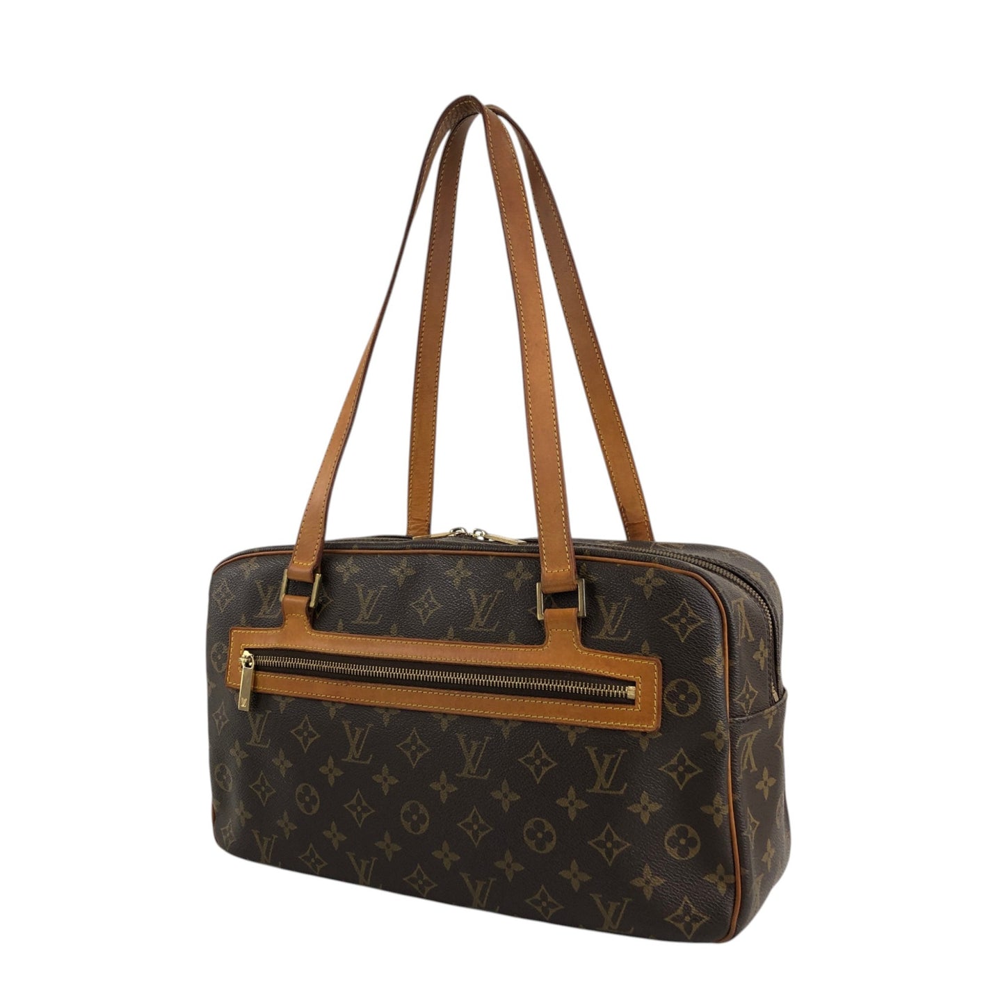 LOUIS VUITTON Monogram Totebag Brown Vintage su5r5b
