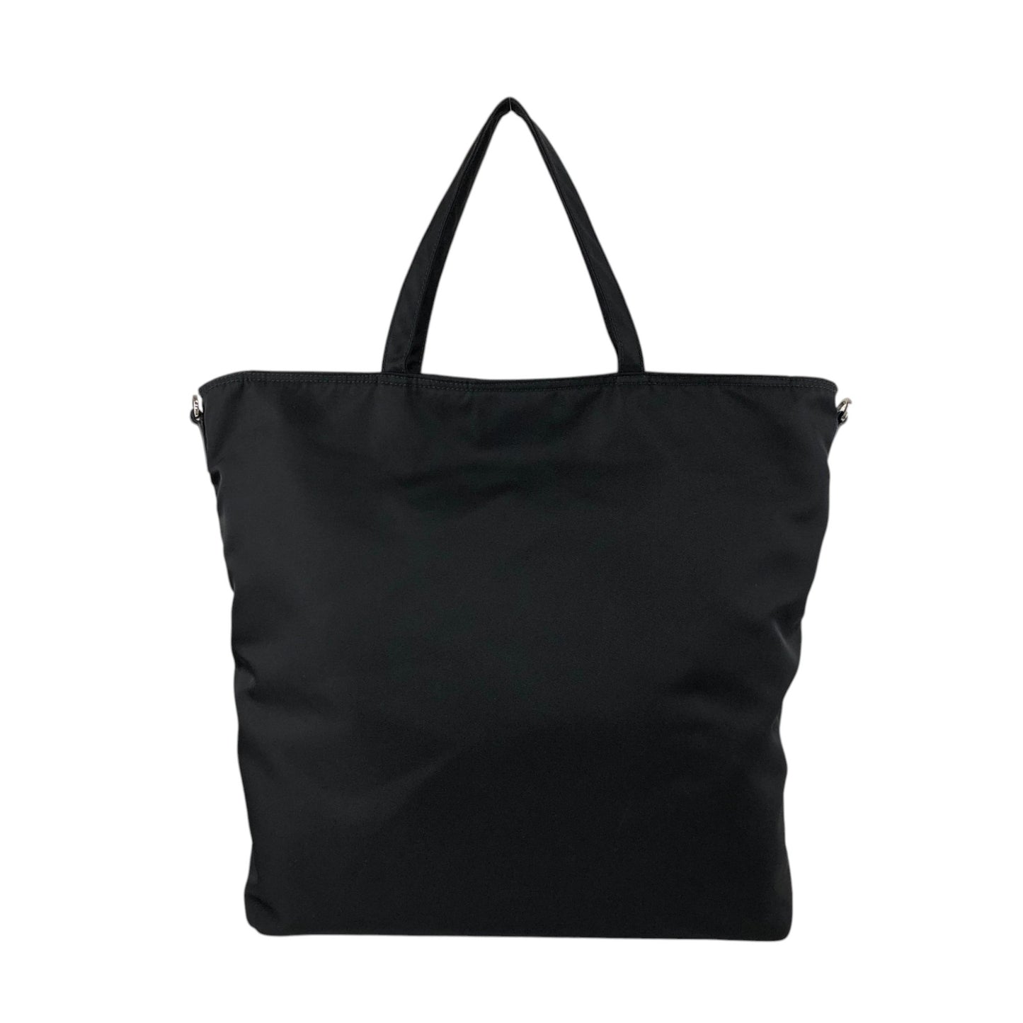 PRADA Tessuto Triangle Logo Two-way Handbag Shoulder bag Black Vintage 3syb38