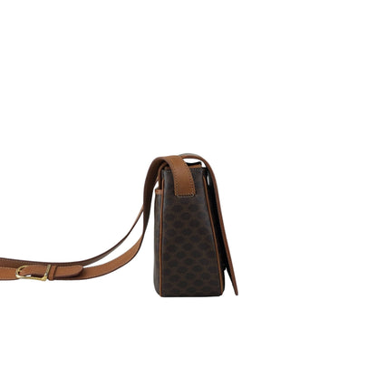CELINE Macadam Blason Shoulder bag Brown Vintage huc7ji