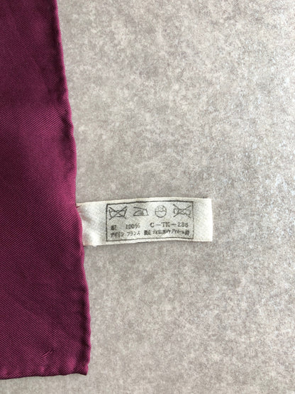 Christian Dior Trotter SILK Scarf Violet Vintage 2iaf4u