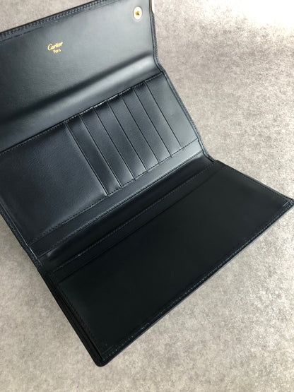 Cartier Long Wallet Navy Vintage rtcbar