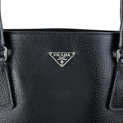 PRADA Triangle Logo Totebag Black Vintage gmc6dm