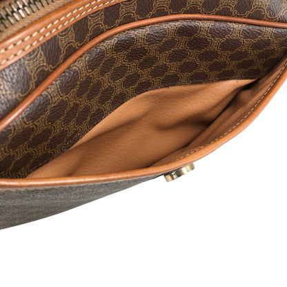 CELINE Macadam Blason Shoulder bag Brown Vintage whw3hb