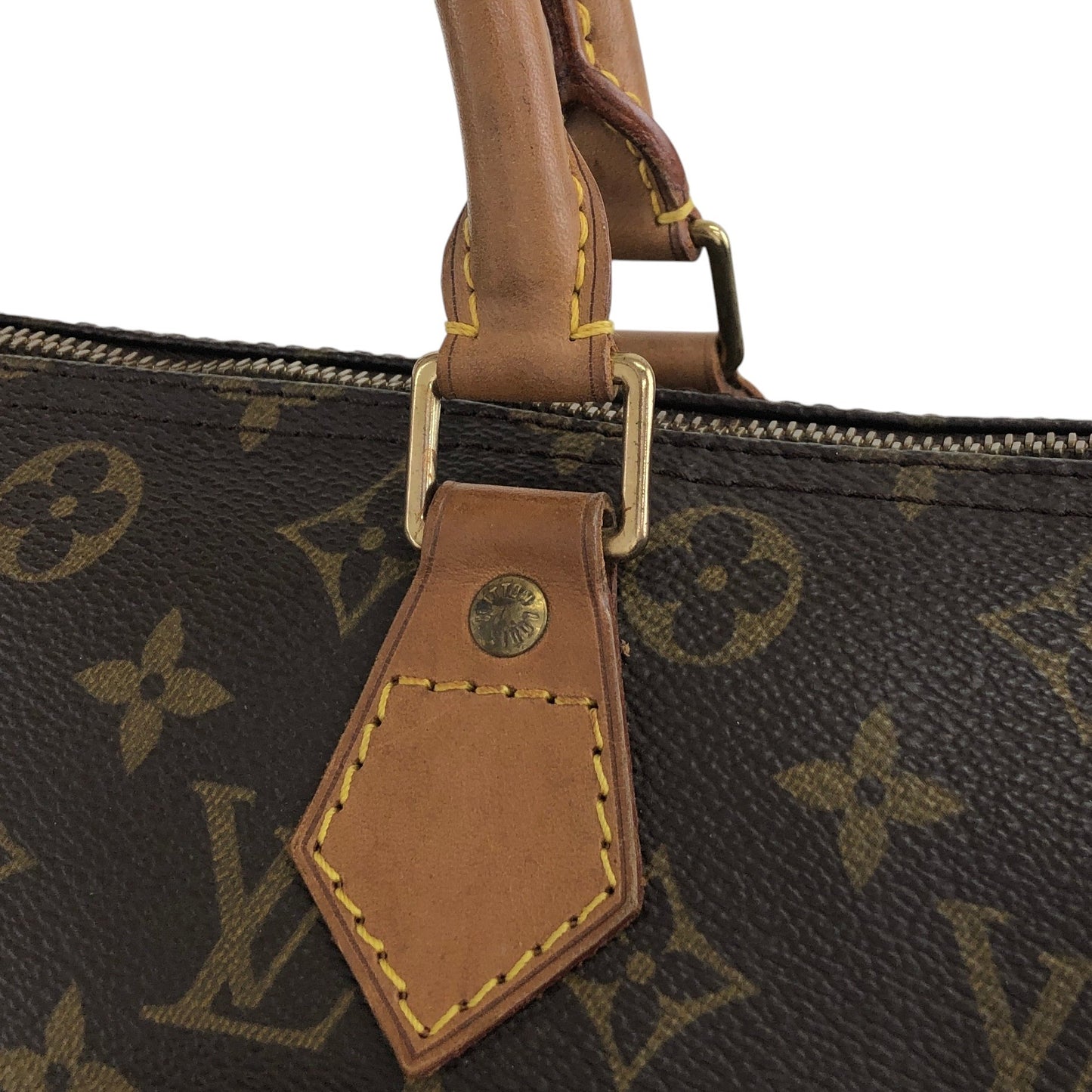 LOUIS VUITTON Monogram Boston bag Handbag Brown Vintage ancjxg
