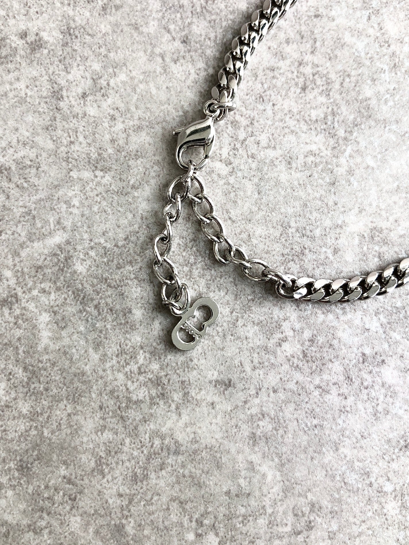 Christian Dior 標誌手鐲銀色復古 vpwajr