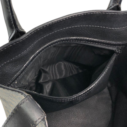 CELINE Macadam Blason Handbag Totebag Black Vintage ypkjyr