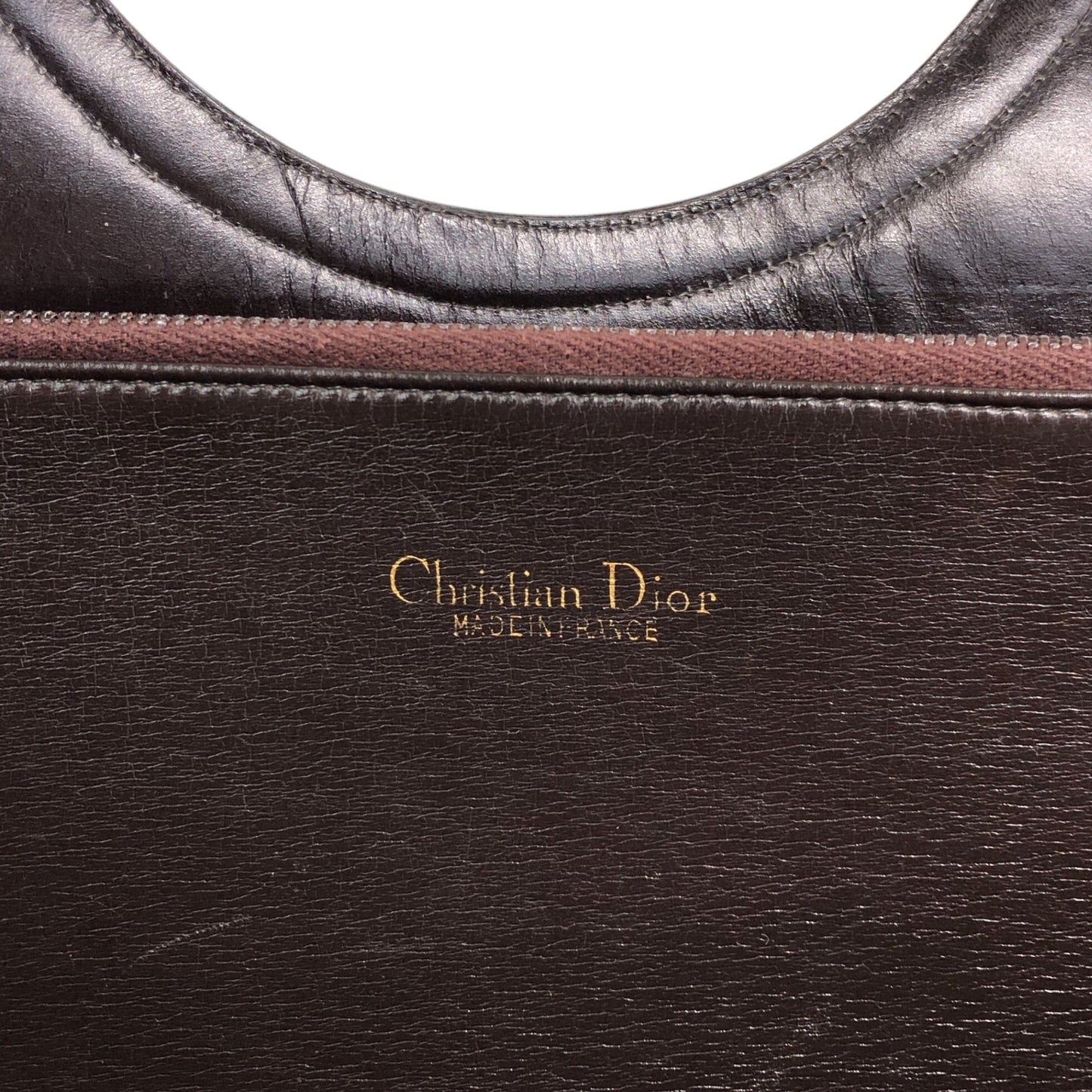 Christian Dior Trotter Handbag Brown Vintage erc4b6