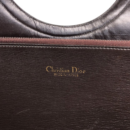 Christian Dior Trotter Handbag Brown Vintage erc4b6