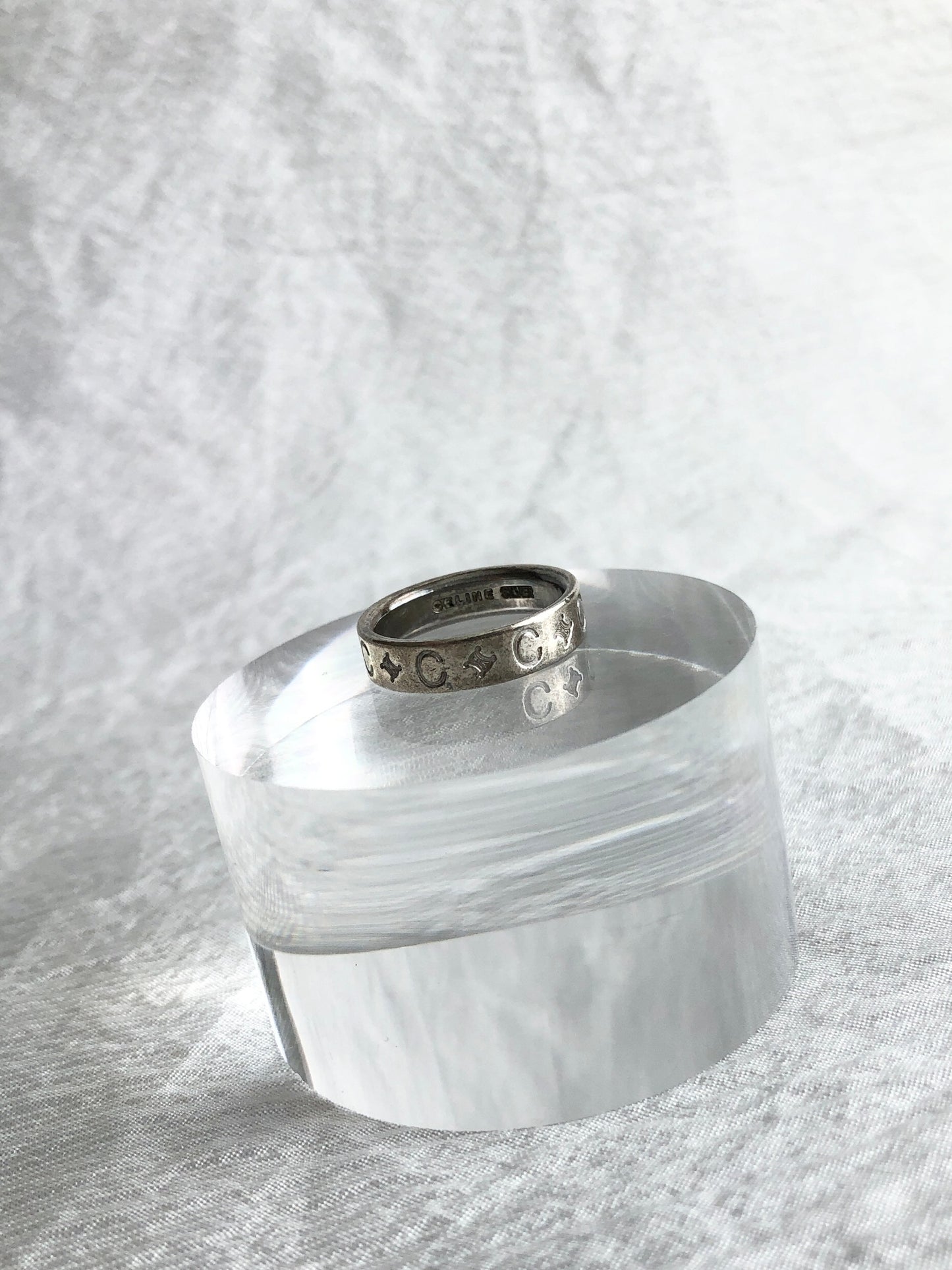 CELINE Ring Silver Vintage a56ptn