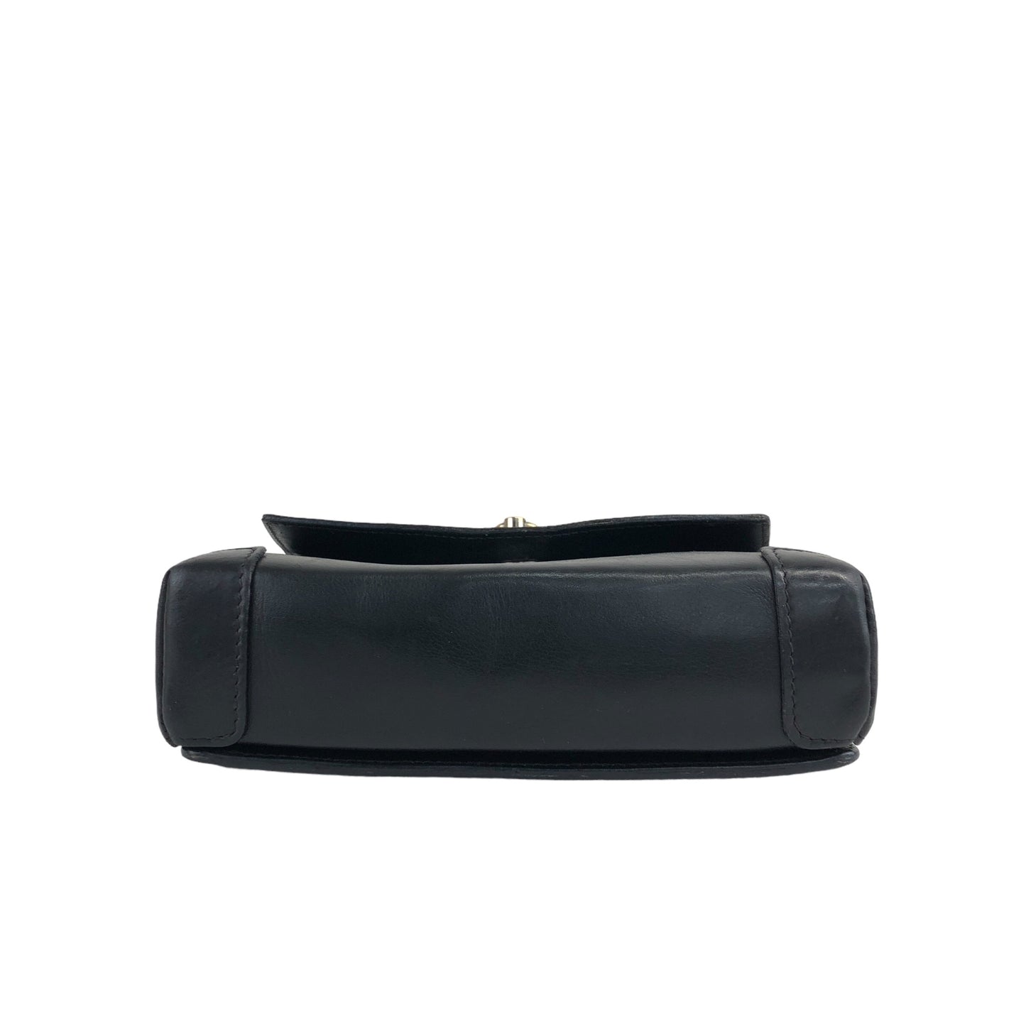 CELINE Gancini Shoulder bag Black Vintage ruhbm2