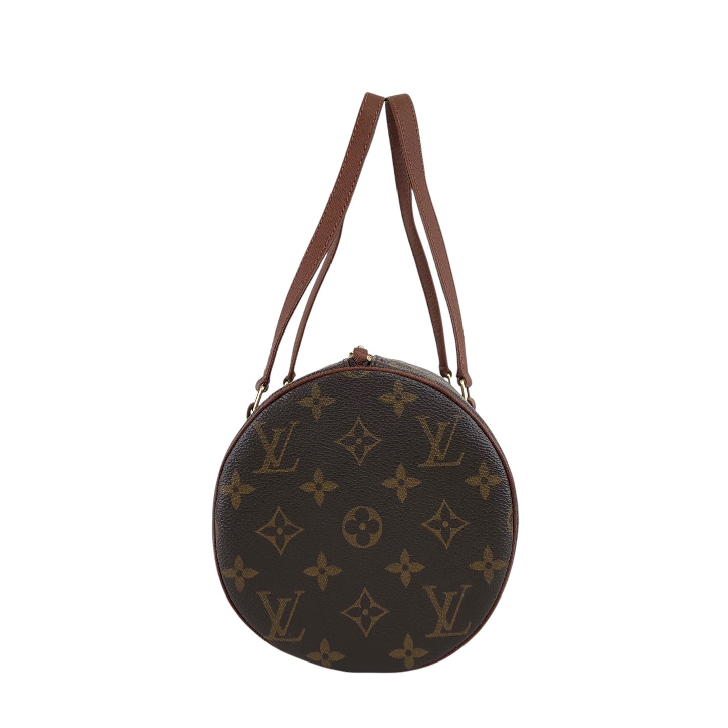 LOUIS VUITTON Monogram Handbag Brown Vintage 8j754k