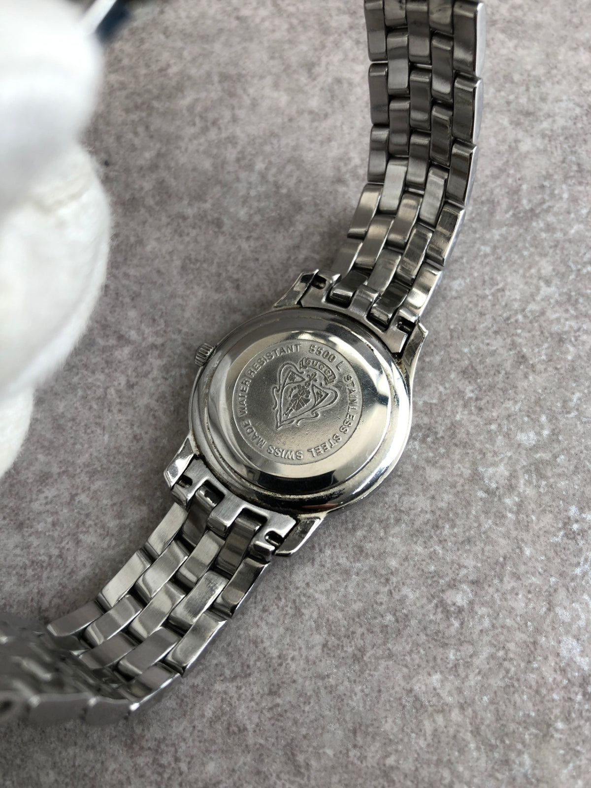 GUCCI Quartz Watch Silver 5500L Vintage w75vg2