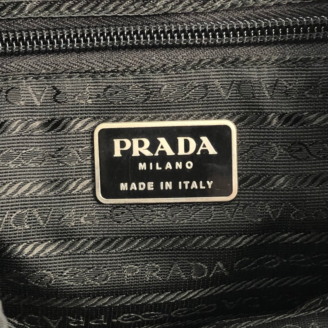 PRADA Triangle Logo Backpack Black Vintage 82dthm