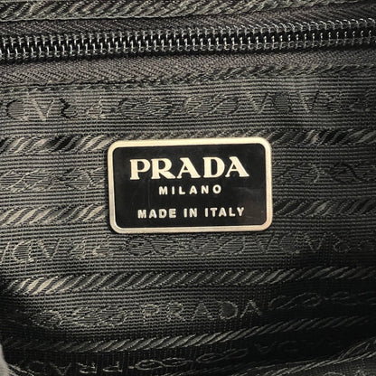 PRADA Triangle Logo Backpack Black Vintage 82dthm