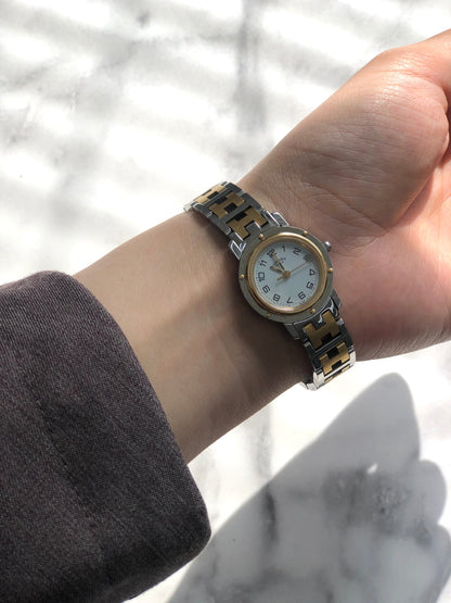 HERMES Watch Gold×Silver Vintage xxsxn5