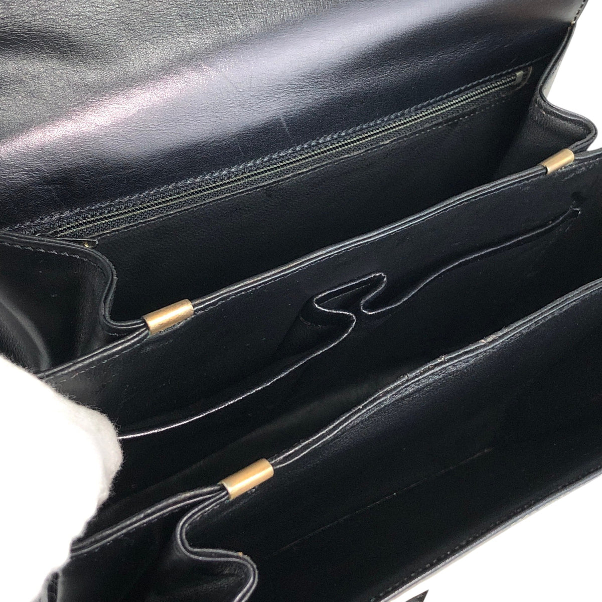 CELINE Horse Bit Shoulder bag Black Vintage jh7wiz