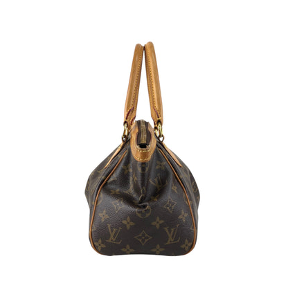 LOUIS VUITTON Monogram Handbag Brown Vintage v3t8ju