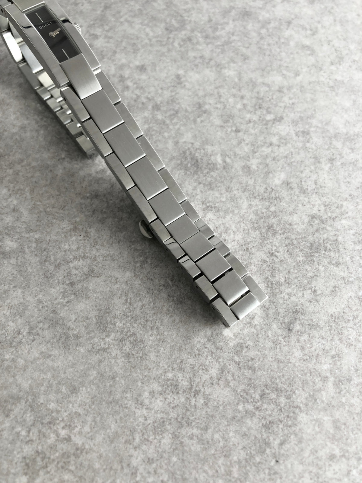 GUCCI Logo Quartz Watch Silver 4600L Vintage vw5zz5