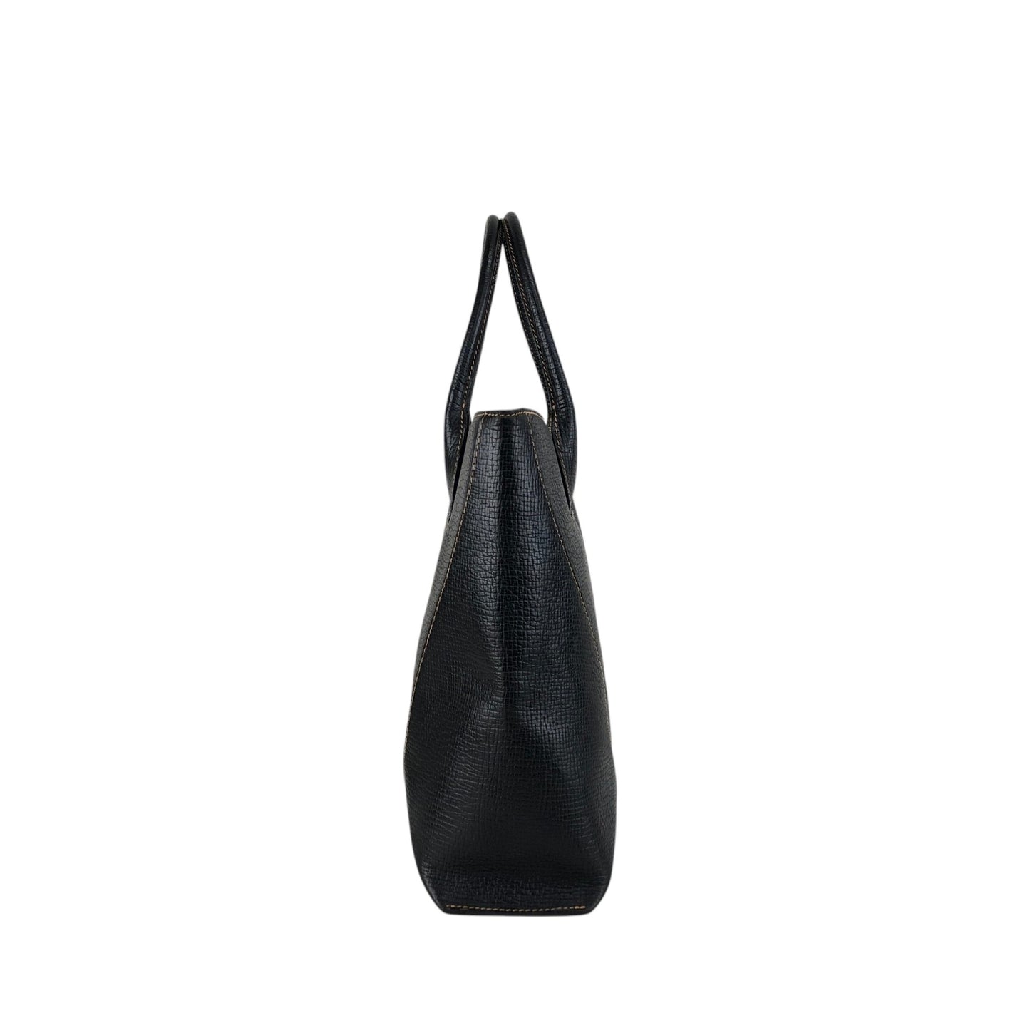LOEWE Logo Embossed Two-way Handbag Totebag Black Vintage pfe4su