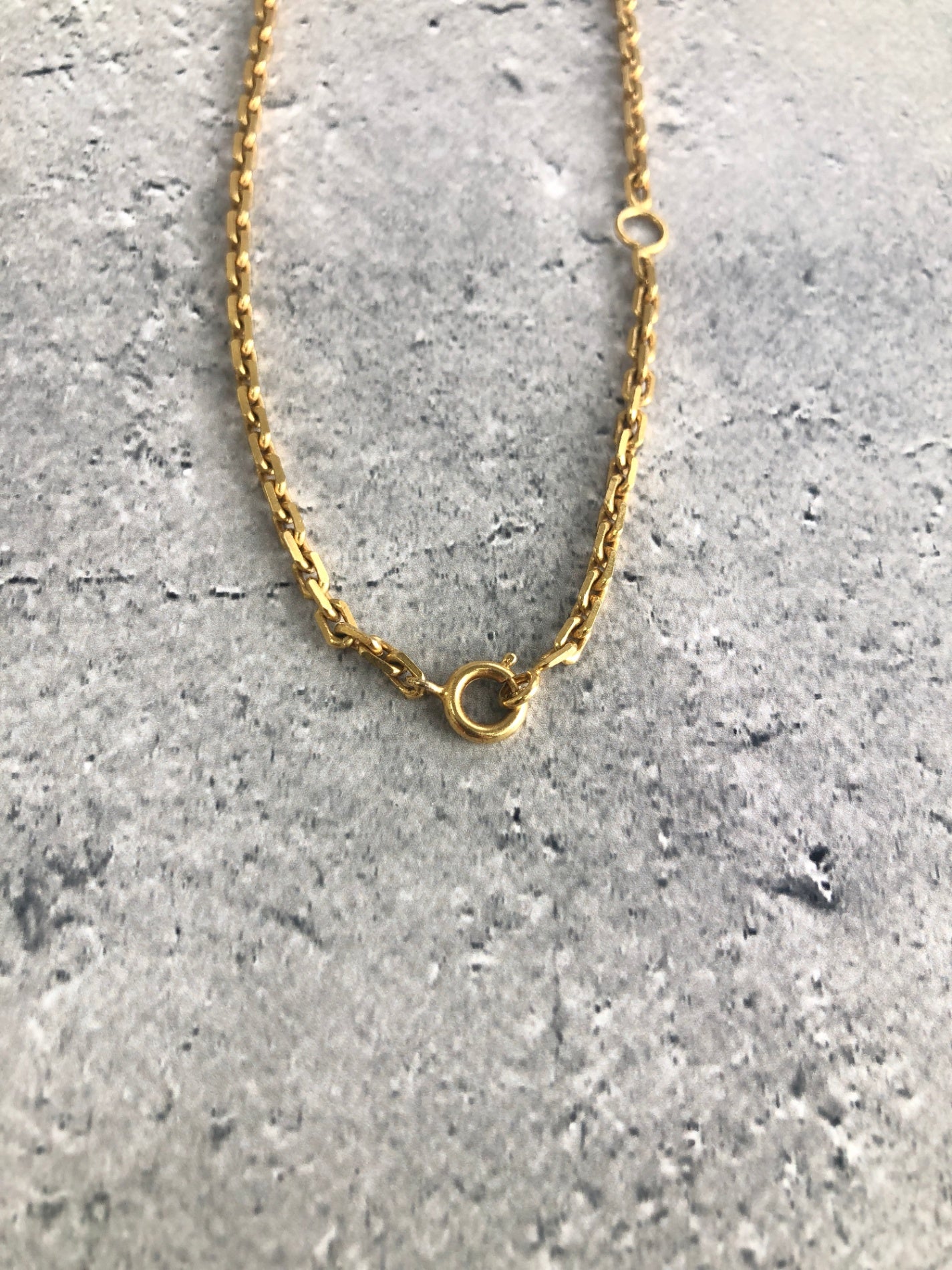 CELINE Toggle Clasp Necklace Gold Vintage x3hu7g