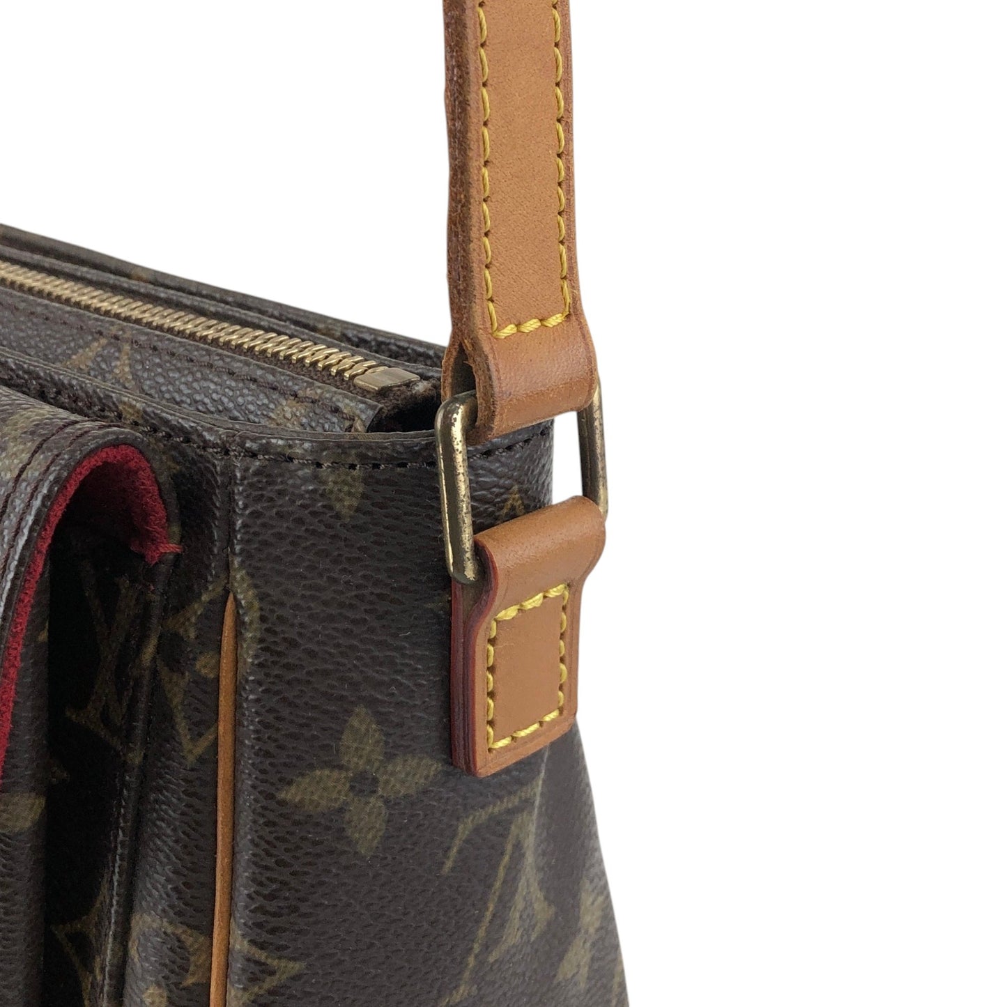 LOUIS VUITTON Monogram Shoulder bag Brown Vintage 53bcj4