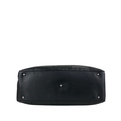 CHANEL Chocolate Bar Handbag Boston bag Black Vintage 6gabx8