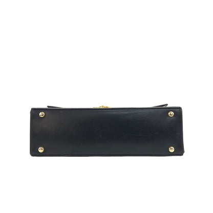 CELINE Gancini Shoulder bag Black Vintage mv6k7d
