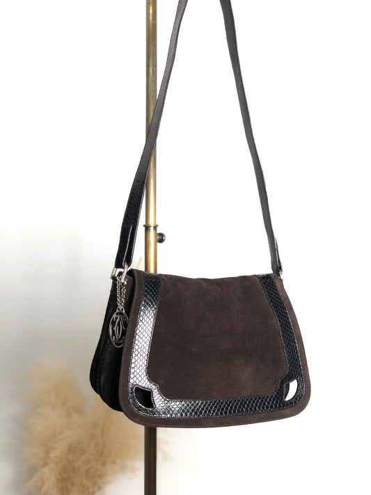 Cartier Shoulder bag Brown Vintage yr74va