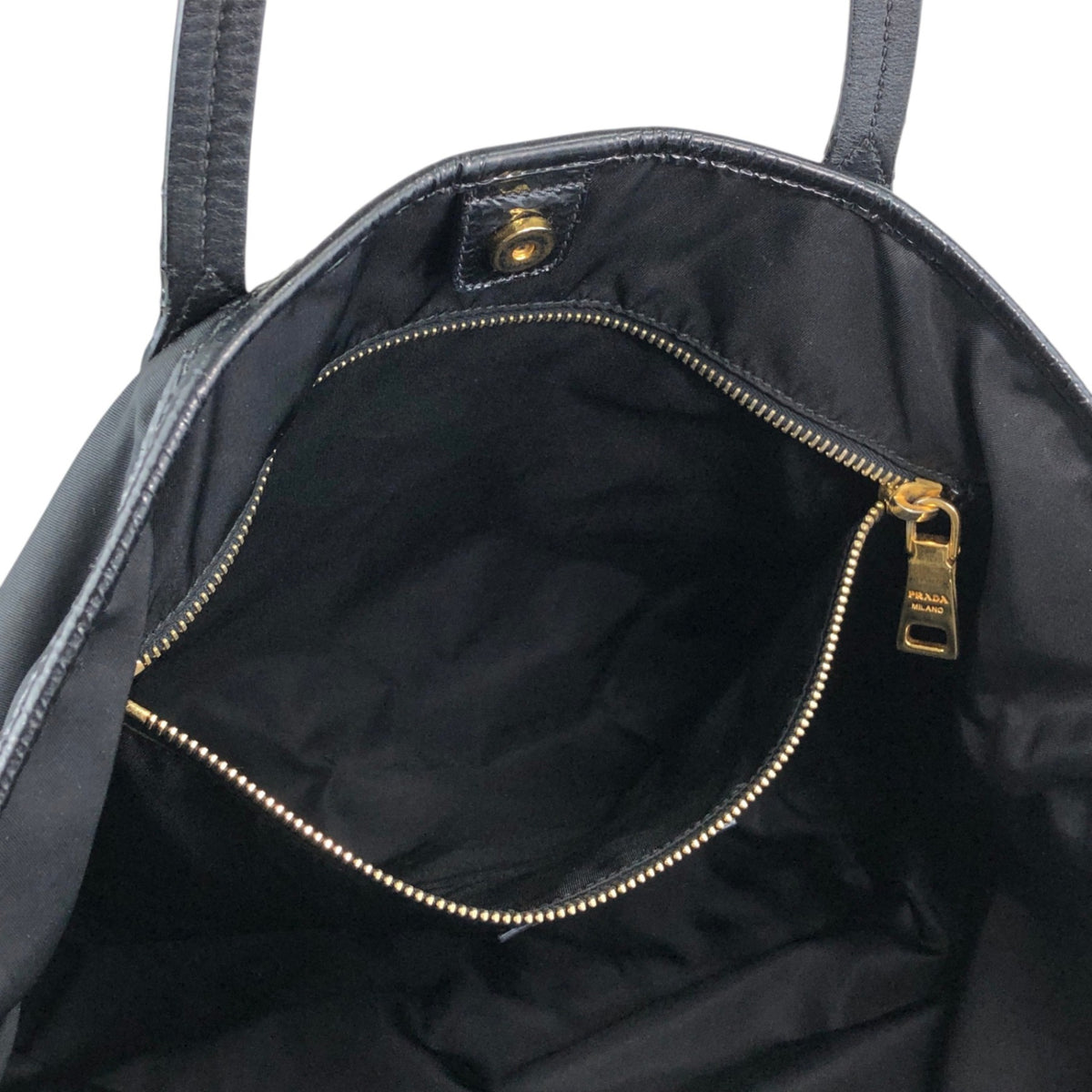 PRADA Logo Totebag Black Vintage 3h573h