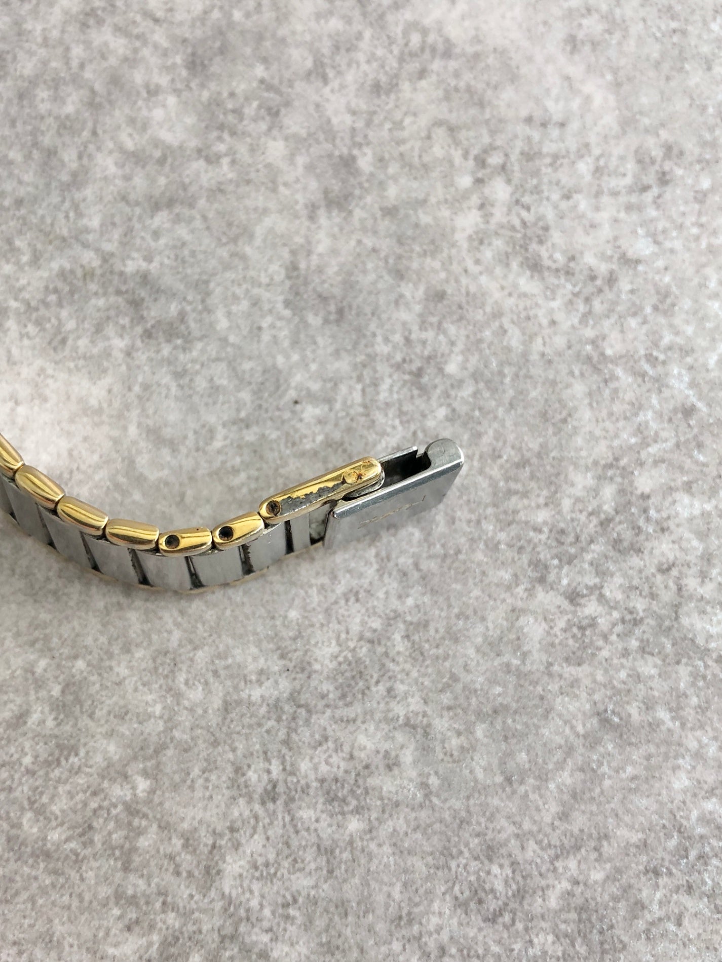 Yves Saint Laurent Quartz Watch Silver×Gold Vintage msfizj