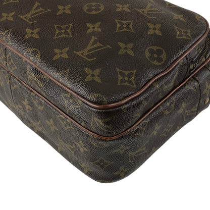 LOUIS VUITTON Monogram Shoulder bag Brown Vintage sawe4x