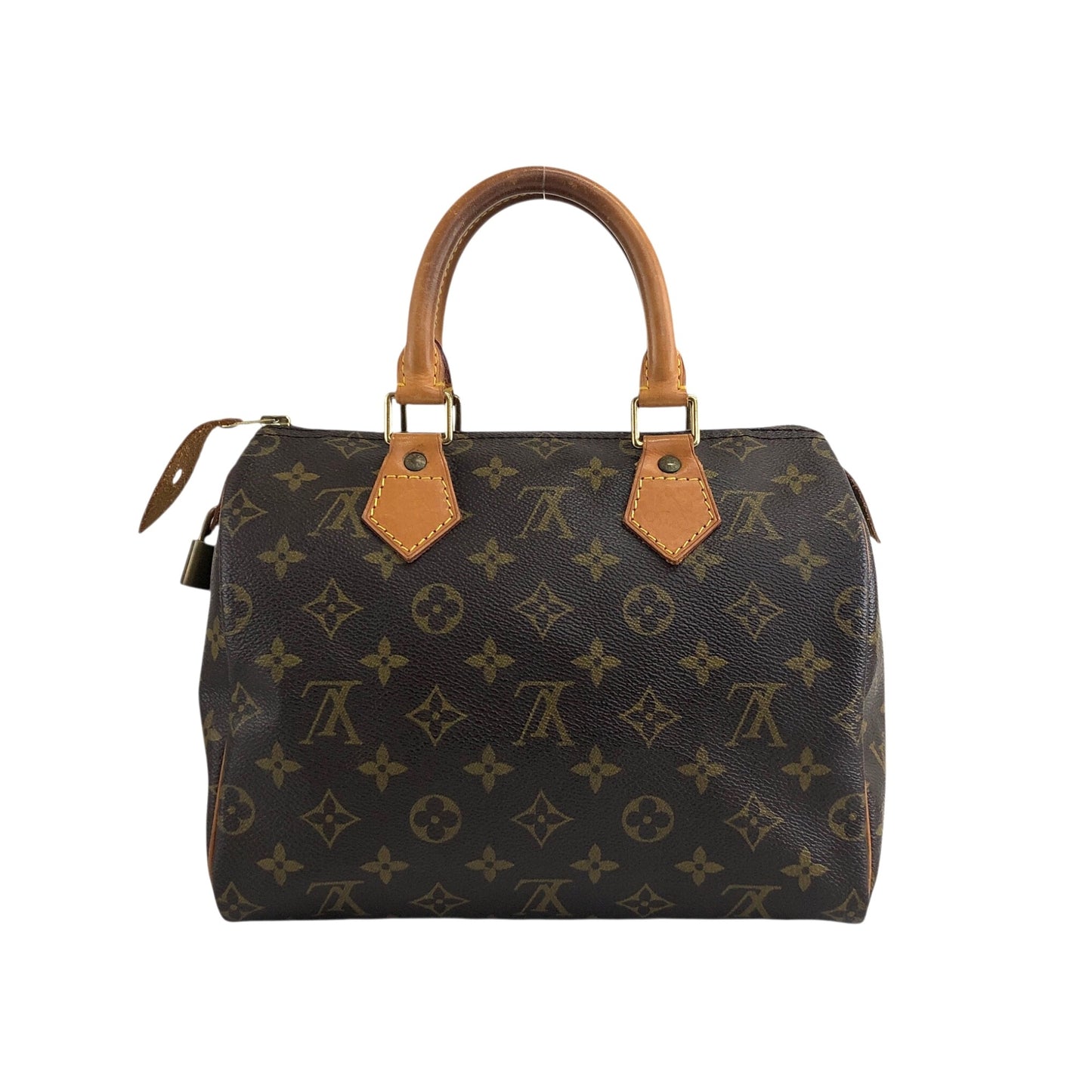 LOUIS VUITTON Monogram Small Boston bag Handbag Brown Vintage 232hgi