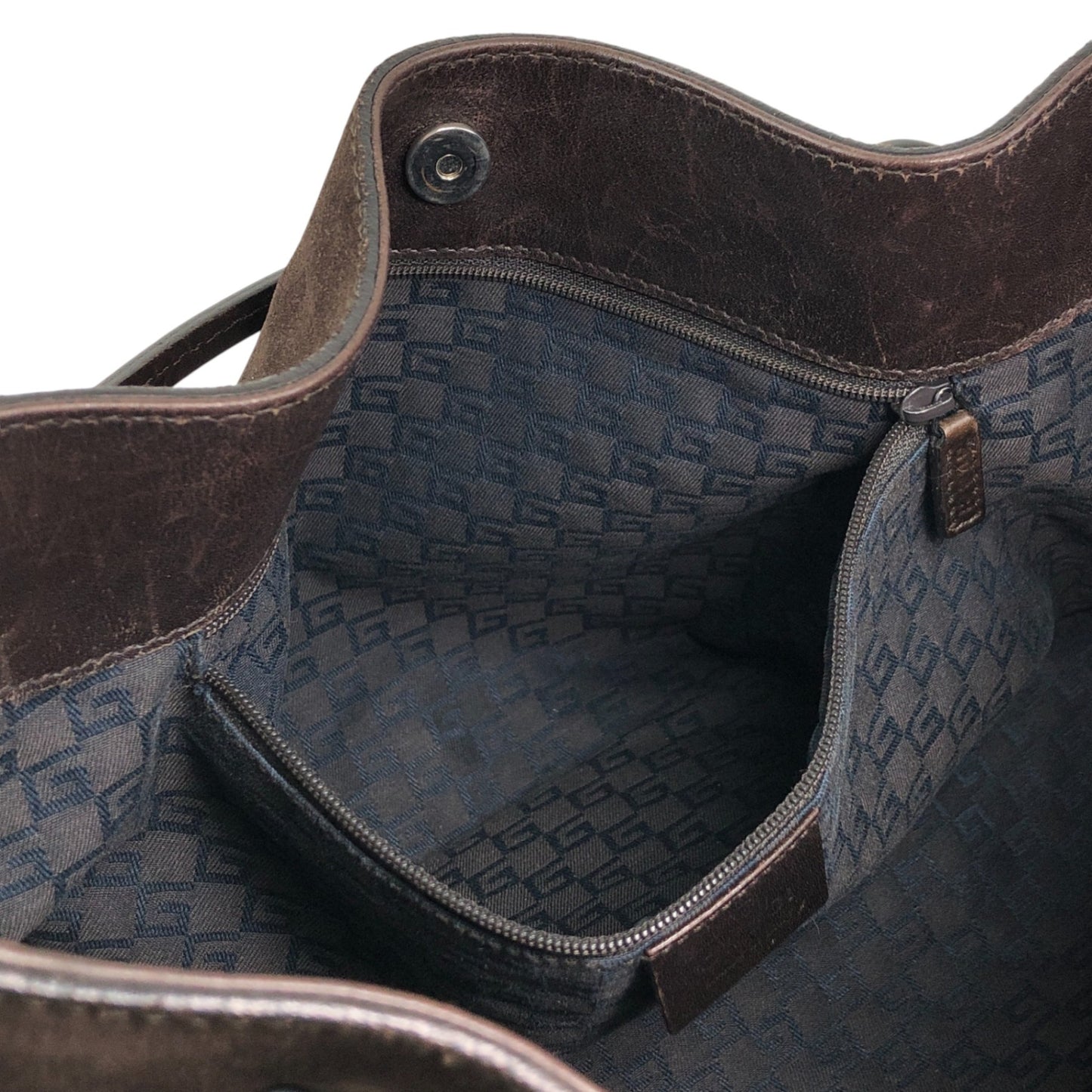 GUCCI Horse Bit Shoulder bag Brown Vintage gk8eeb