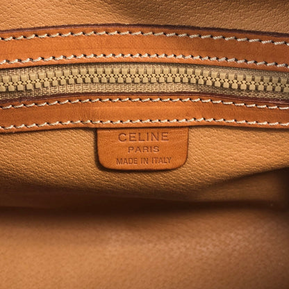 CELINE Macadam Blason Handbag Brown Vintage gbe4wr
