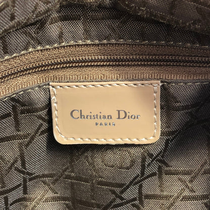 Christian Dior Lady Dior Cannage Logo Charm Handbag Beige Vintage 8h86ku