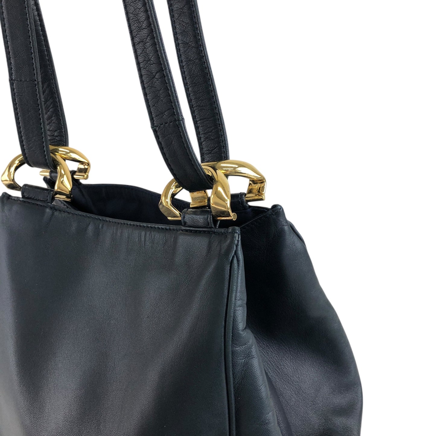 LOEWE Anagram Shoulder bag Navy Vintage ez7gu2