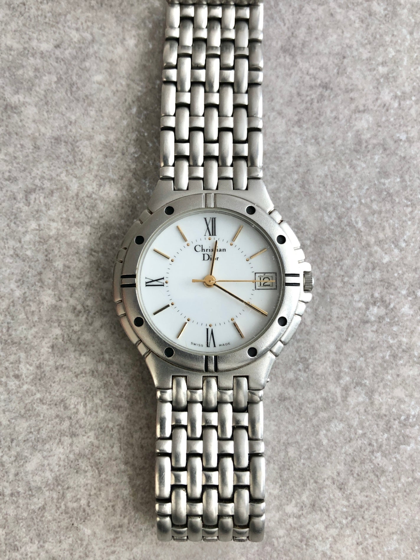 Christian Dior Watch Silver Vintage bjufnr