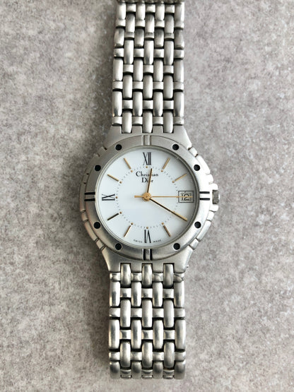 Christian Dior Watch Silver Vintage bjufnr