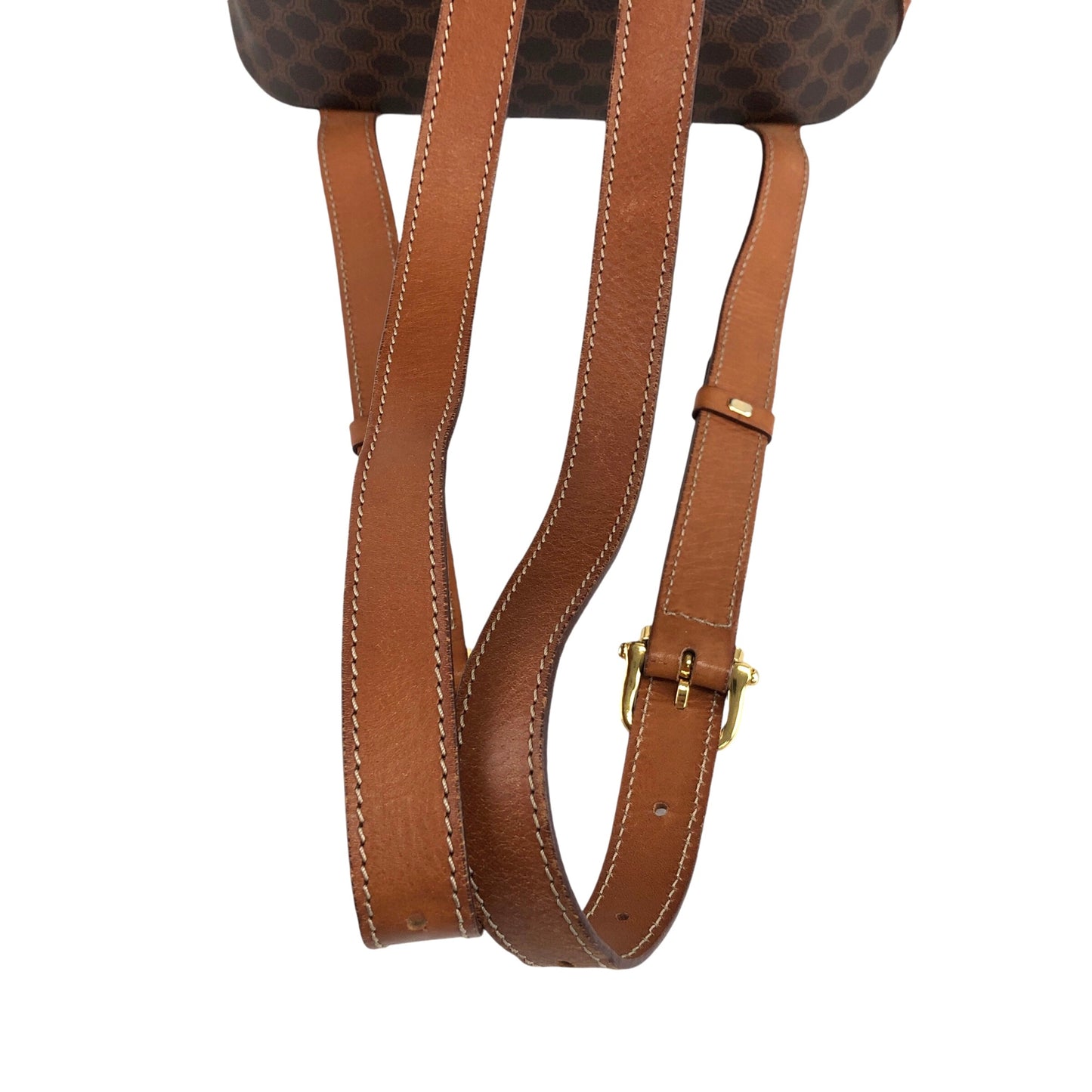 CELINE Macadam Backpack Brown Vintage pf7fri