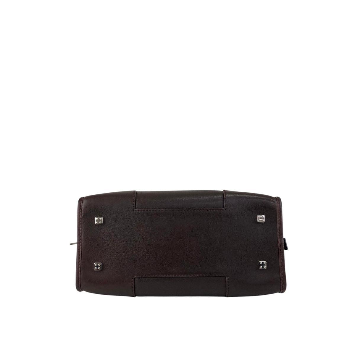 LOEWE Amazona Anagram Small Boston bag Handbag Brown Vintage mc3mx6