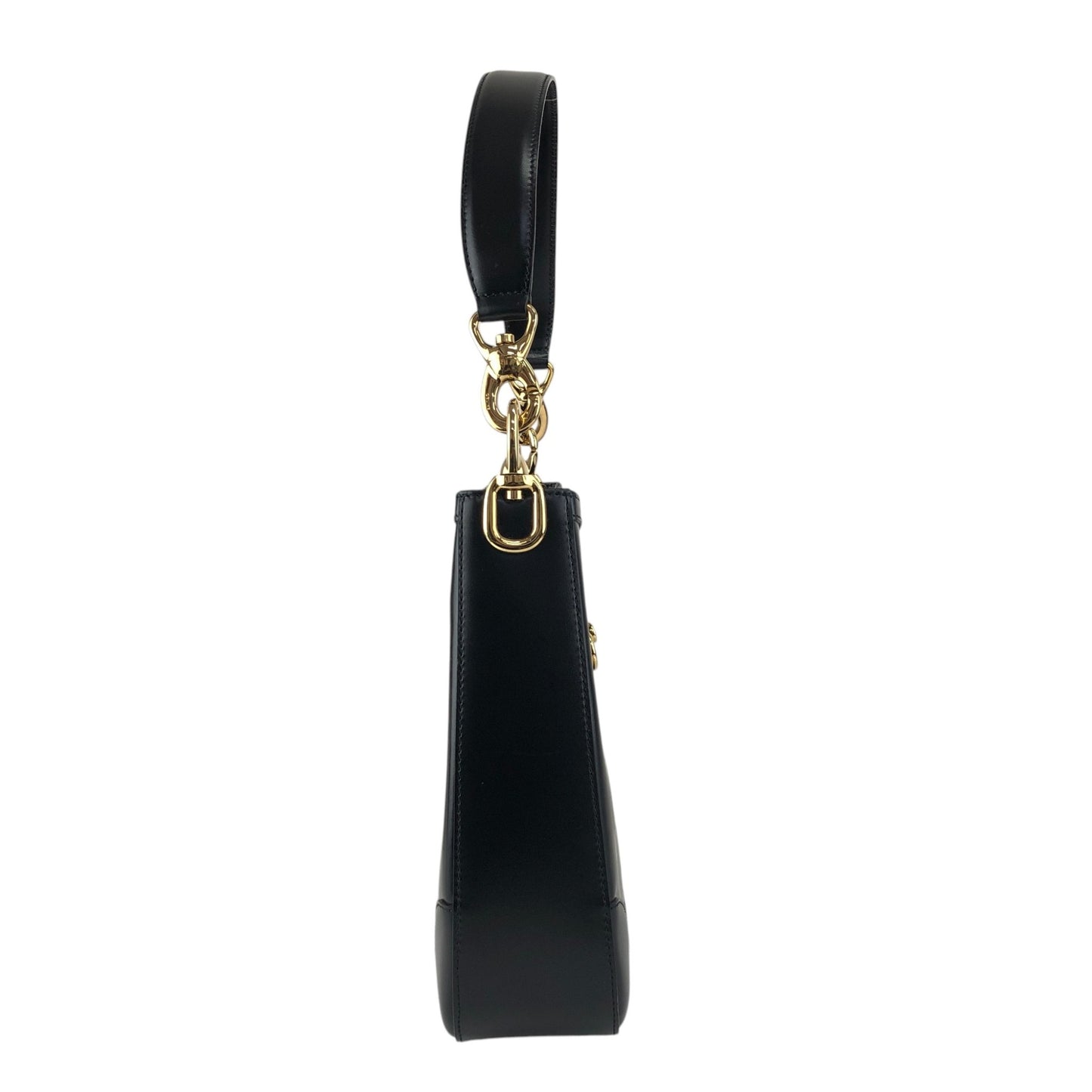 CELINE Gancini Shoulder bag Black Vintage ucswkg