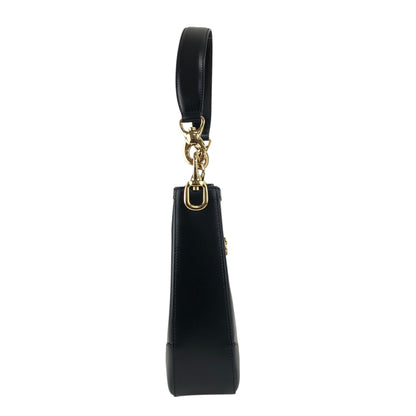 CELINE Gancini Shoulder bag Black Vintage ucswkg