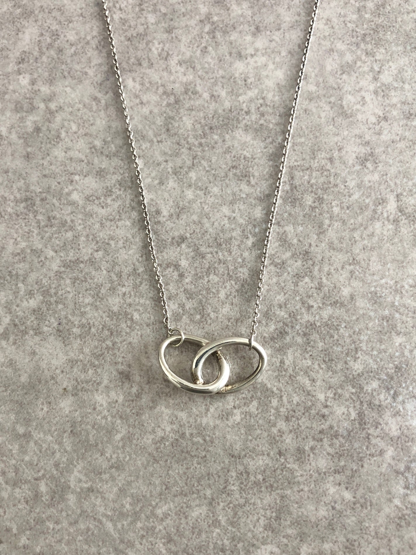 Tiffany & Co. SILVER925 Necklace Silver Vintage vxbiip