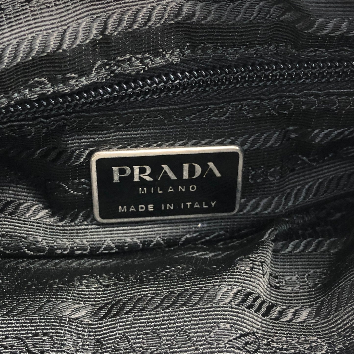 PRADA Triangle Logo Handbag Shoulder bag Black Vintage swts2h