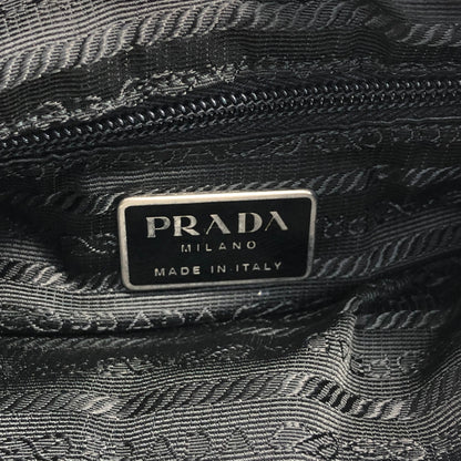 PRADA Triangle Logo Handbag Shoulder bag Black Vintage swts2h