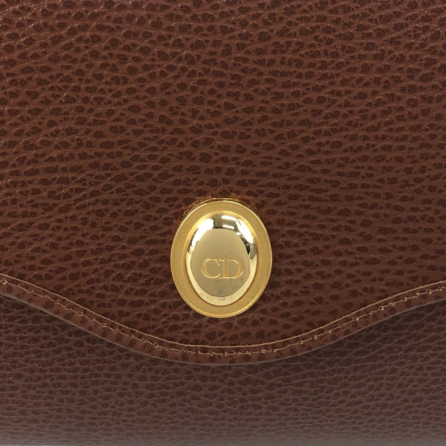 Christian Dior CD Logo Shoulder bag Brown Vintage 2gj5be