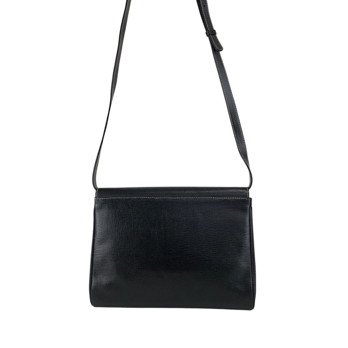 CELINE Circle Logo Shoulder bag Black Vintage 3sg788