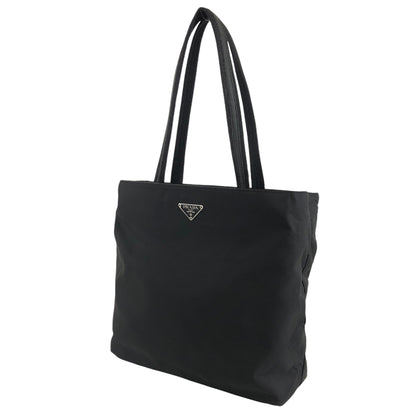 PRADA Triangle Logo Shoulder bag Totebag Black Vintage 8datjk