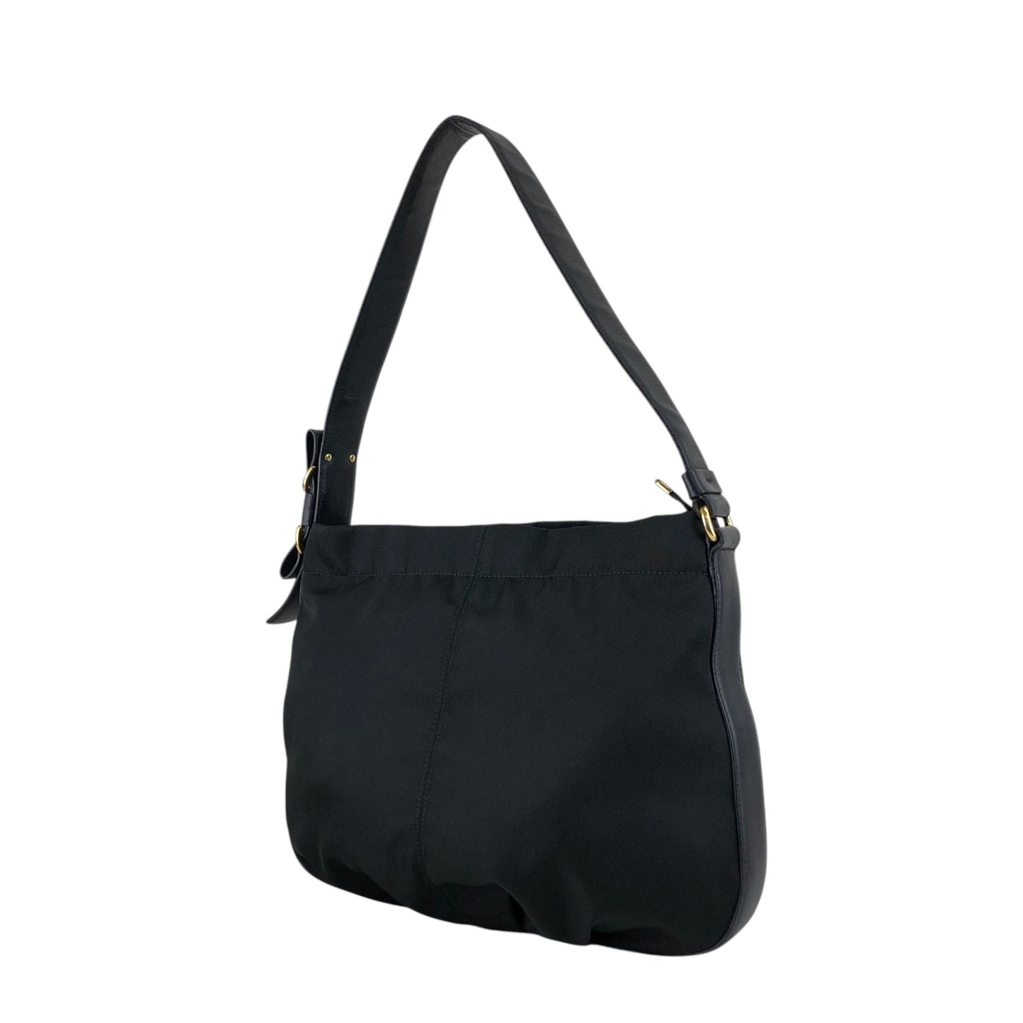 Salvatore Ferragamo Ribbon Shoulder bag Black Vintage n4v8km