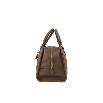 LOEWE Amazona28 Anagram Small Boston bag Handbag Beige Vintage euhpr8